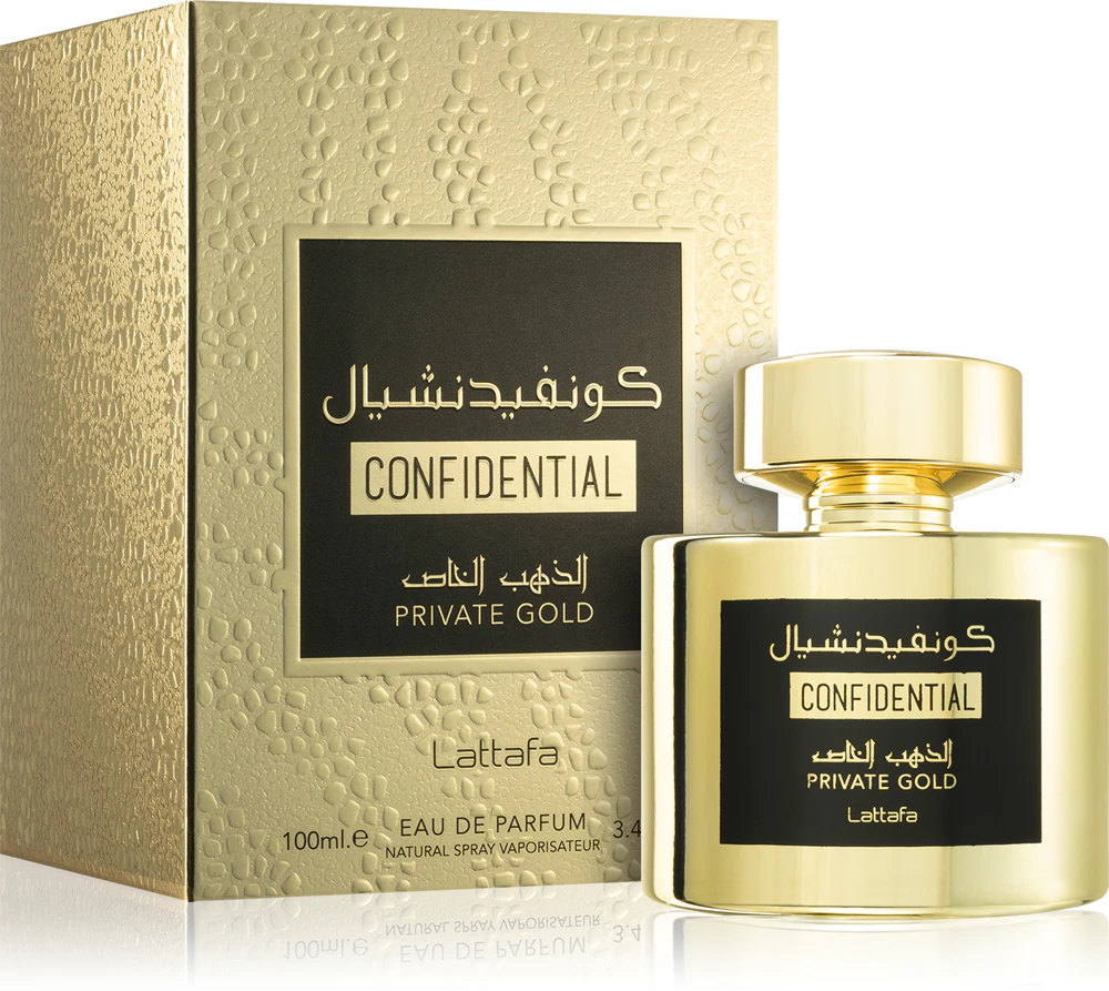 CONFIDENTIAL Private Gold Eau De Parfum Unisex .. 100ml